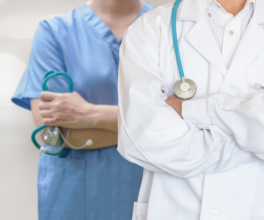 Doctors standing in hospital