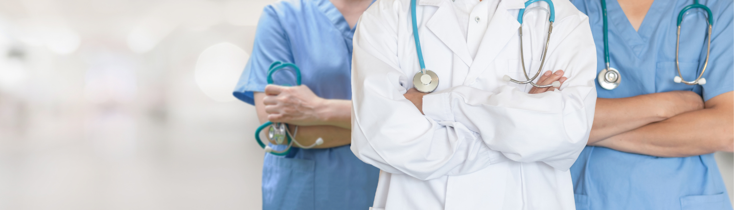 Doctors standing in hospital