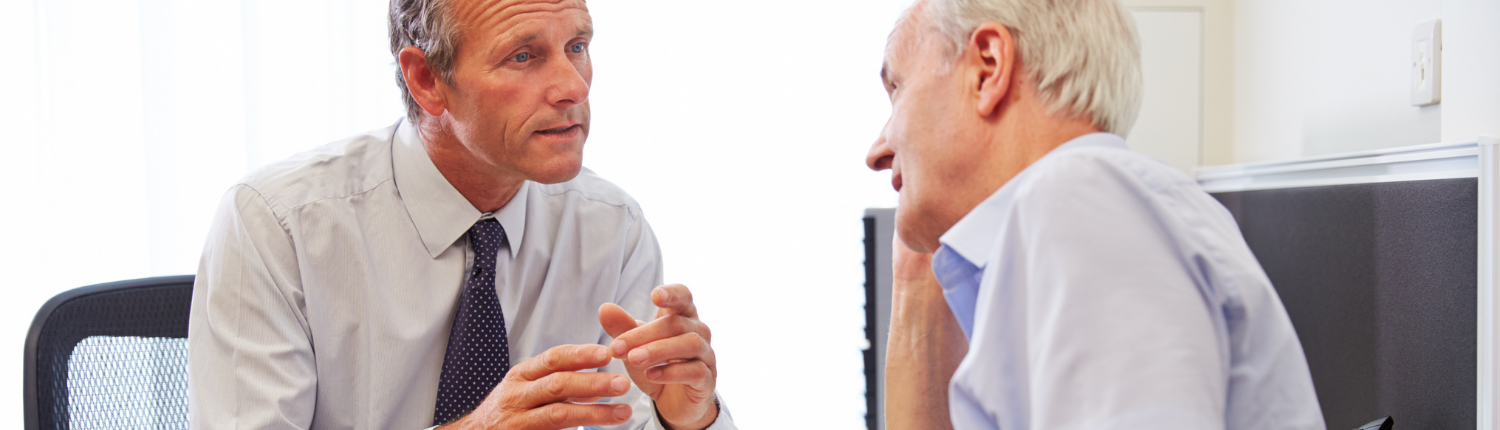 patient talking to doctor